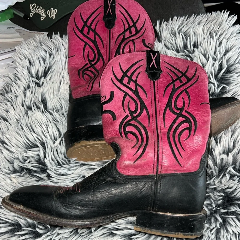 TWISTED X “WHY” pink & black men’s boots! - Picture 3 of 3